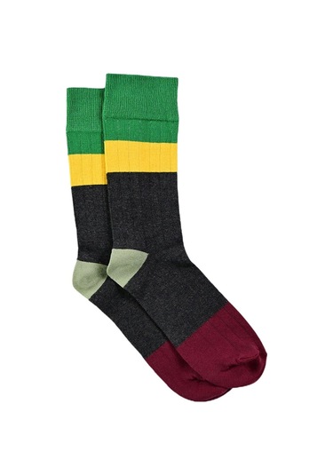 Erkek Sabadell 3'lü Soket Çorap Renkli