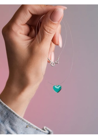 Lucente Balıkçılık İpi Kolye Kalp 925 Ayar Gümüş 387668433 Gümüş