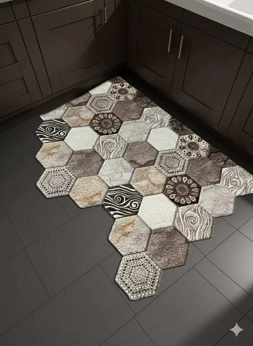 Astra Ant Antre Ve Mutfak İçin 60x90 Kapı Paspası. 425398945 Siyah