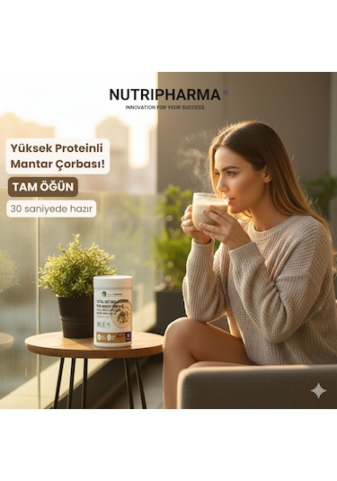 Whey Proteinli Mantar Çorbası Öğün Tozu Bariatrik Diyet Protein Tozu, 600g Diğer