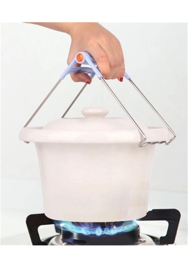 Fortunelane Ev Mutfak Aleti: Kaymaz-atıcı Tencere Kelebeği Tutucu, 304 Paslanmaz Çelik, Renkli Kullanım Pratik Çok Renkli