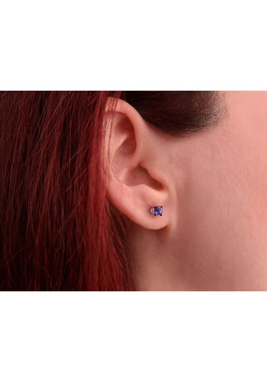 Sirius Tanzanit Tektaş Küpe 0823E0048