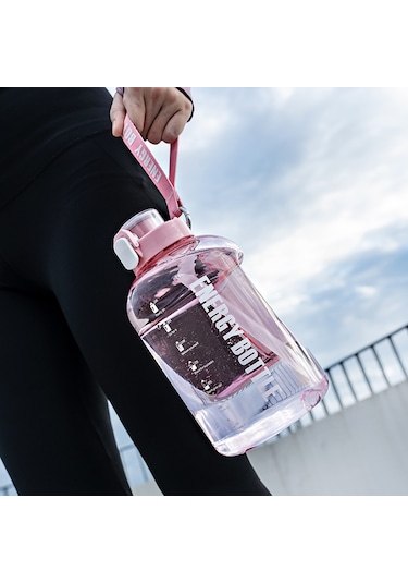 Sporcu Su Matarası 2500 Ml Pembe