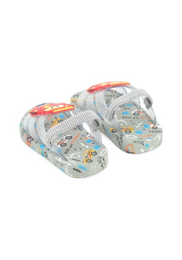Gezer Yazlık Bebe Erkek Lastikli Islak Zemine Uygun Günlük Havuz Plaj Terlik-sandalet Gt6ybe.15135.00.019.k8 Gri