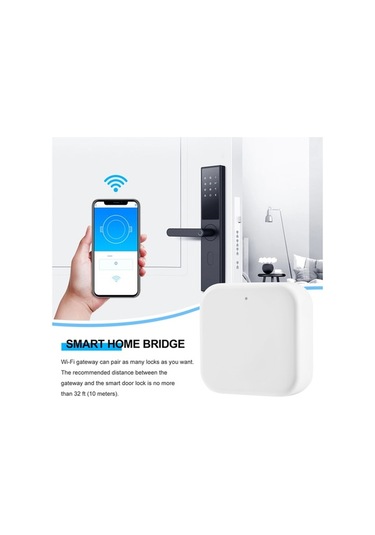 Createtech Bluetooth Wifi Parmak İzi Kilidi Köprü Ttlock Uygulama Kontrollü Ağ Geçidi Hub