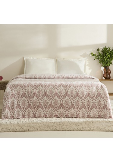 Karaca Home Miusa Çift Kişilik Akrilik Battaniye Gül Kurusu Gül Kurusu