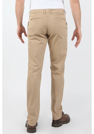 Erkek Fleto Cep Gabardin Pantolon Bej
