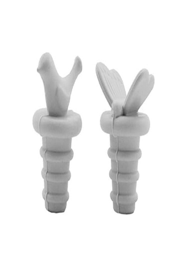 4' Lü Silikon Kuş ve Kelebek Şişe Tıpası Yağdanlık Tıpası