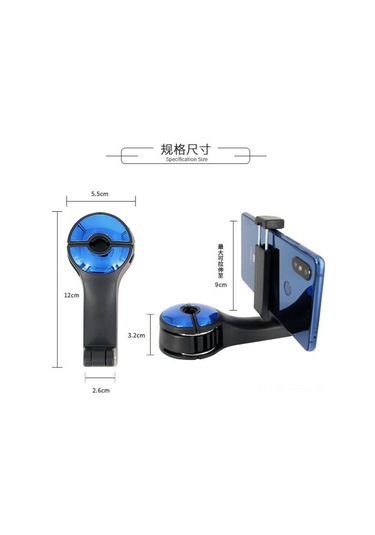 Dianziye Altı Koltuk Araç Telefon Tutucu Ve Gömülü Kilitli Kanca - 360 Döner, Gümüş Lastik Yastık, 10 Kg Yük Taşıma, Altın Diğer