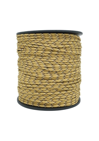 Mg Ropes Paracord İp 4 Mm Gold Kahve Desenli No:41 10 Metre Çok Renkli