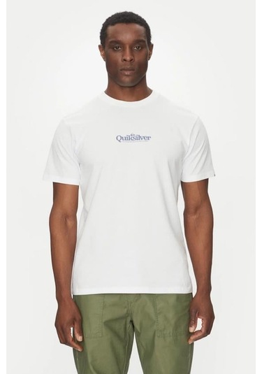 Quiksilver Fineline Erkek Tişört Beyaz
