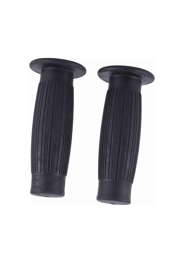 Konesam Motosiklet Lastik El Tutucu Seti: 22mm Sol-24mm Sağ, Dokulu Yüzey, Titreşim Emici, Kaymazsız, Klasik Tasarım Siyah