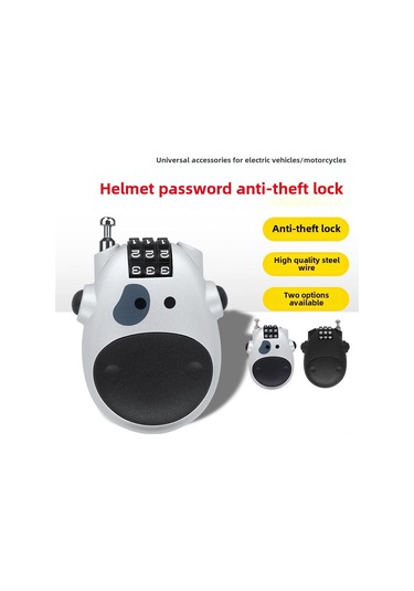 Geeksen Kask Kilit Elektrikli Bisiklet Motosiklet Gizli Kodlu Genişletilebilir Çelik Tel Anti Hırsızlık Korumalı Kırmızı, 4 Haneli, C32 Modeli