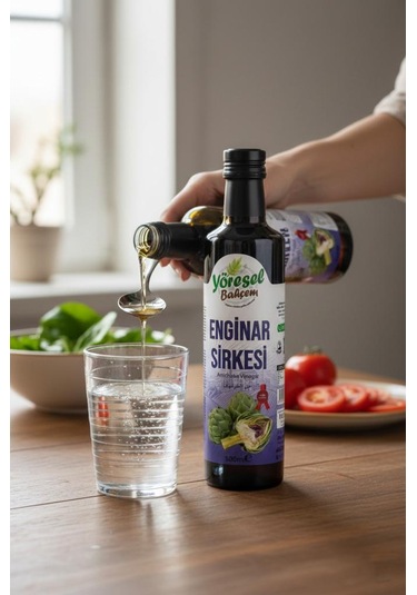 Yöresel Bahçem Enginar Sirkesi Doğal Fermantasyon 500 Ml