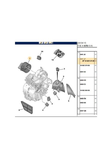 Kalorifer Motoru Xsara 206 342740-6441j9