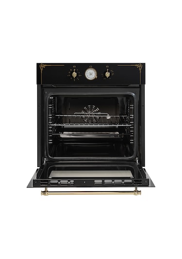 Vestel AF-7688 RS Rustik 70 L Ankastre Fırın Siyah