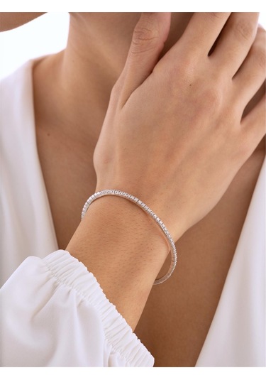 Nochediamond 0,75 Karat Suyolu Kelepçe Pırlanta Bileklik-532