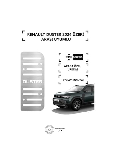 Renault Duster Ayak Dinlendirme Pedalı Krom Ayak Dayama Pedalı