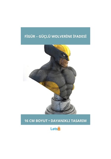 Polyester Wolverine Figür Büyük Boy 16 Cm 1 Adet