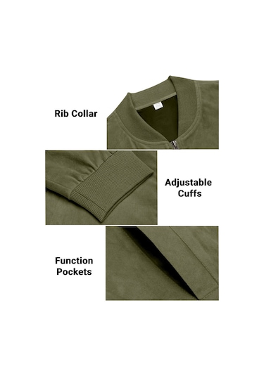 Sonbahar Ve Kış Dik Yaka Bol Retro Fermuarlı Erkek Ceketi Koyu Mavi