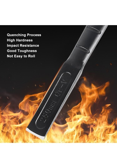 Samdoo 10 İnç Crv Çelik Endüstriyel Dikme, Eldivenli Ve Darbeye Dayanıklı, Beton, Taş, Çimento Kırma Ve Demontaj İçin