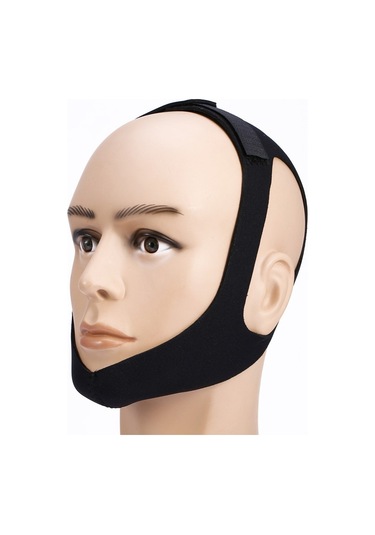 Deva Medikal Barton Bandajı Çene Ağız Kapatma Bandı Çene Kırığı Kemeri Standart Siyah