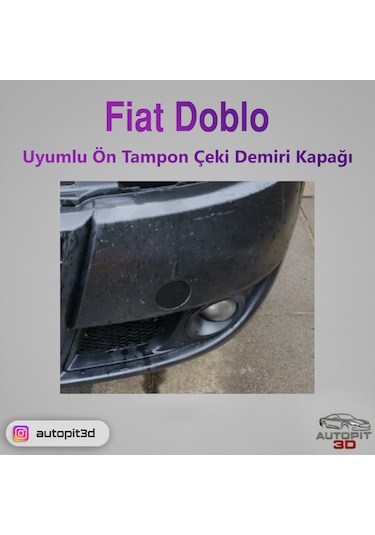 Fiat Doblo Uyumlu Ön Tampon Çeki Demiri Kapağı