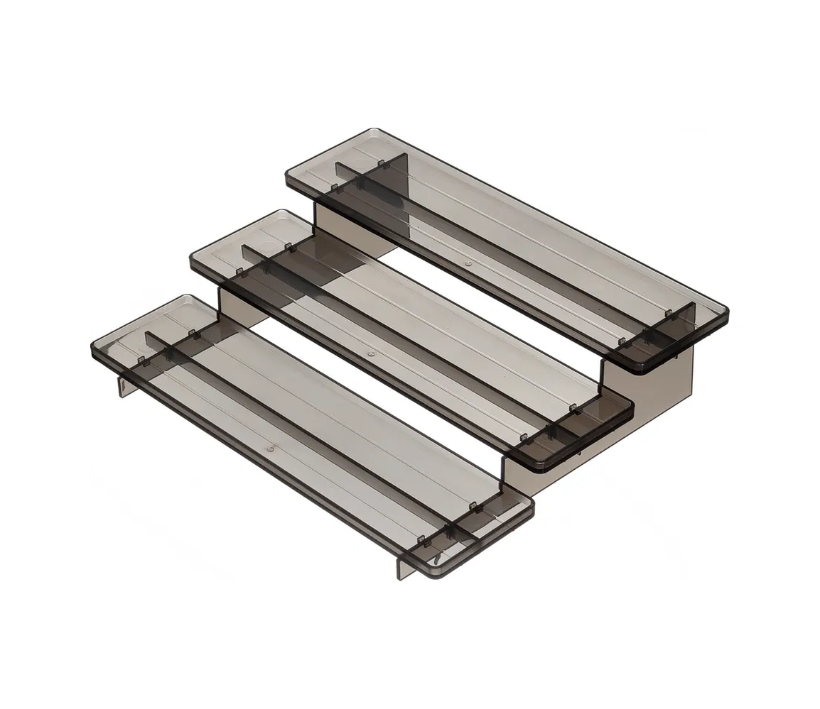 Ikea 3 Katlı Baharat, Kozmetik Merdiven Standı, 2 Adet 264063094 Siyah Kristal