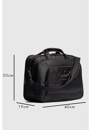 15.6" İnç Evrak Bilgisayar Notebook Laptop Çantası Se01 Siyah Siyah