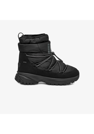 Ugg Yose Puff Kadın Siyah Kar Botu Düz 1131978 Siyah