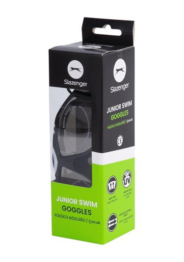 Slazenger Junior Yüzücü Gözlüğü Mırror Gl7 Smkeblckblckwhite Siyah