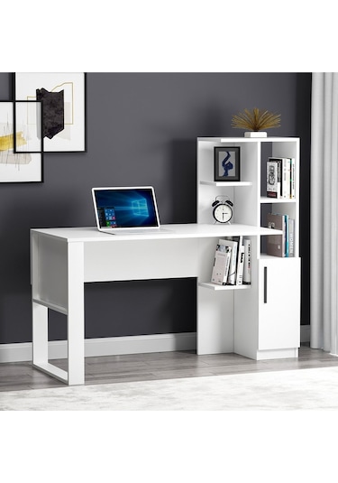 Tody Çalışma Masası - Beyaz Beyaz