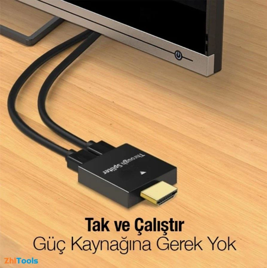 Zhltools Hdmı Splitter 2in1 1080p Hdmı Çoğaltıcı Adaptör