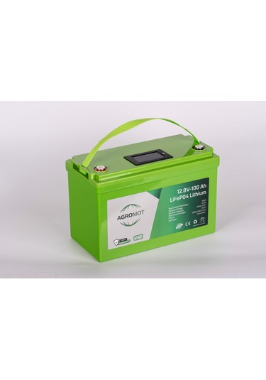 Agromot 100ah 12.8v Volt Lcd Ekran & Bluetooh Lityum Akü Lifepo4