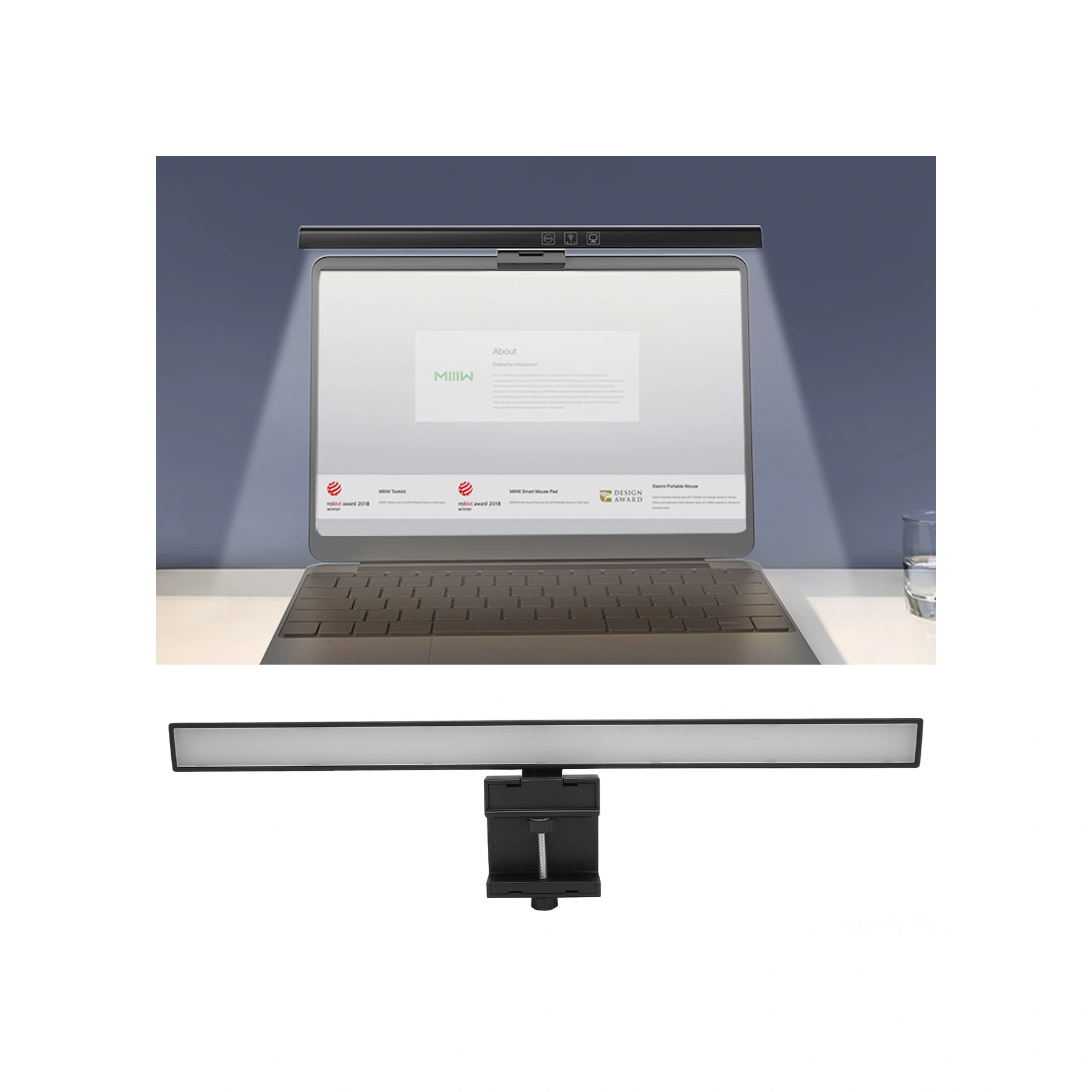 Shineyee Monitör Işık Çubuğu, Led, 3 Renk Tonu, Dokunmatik Kontrol, 60 Dakika Zamanlama, Göz Korumalı, Asimetrik Işık, Type-c, Masrafsız Yer