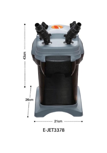 E-Jet 3378 Akvaryum Dış Filtre 12 Watt 1750 Lt/S