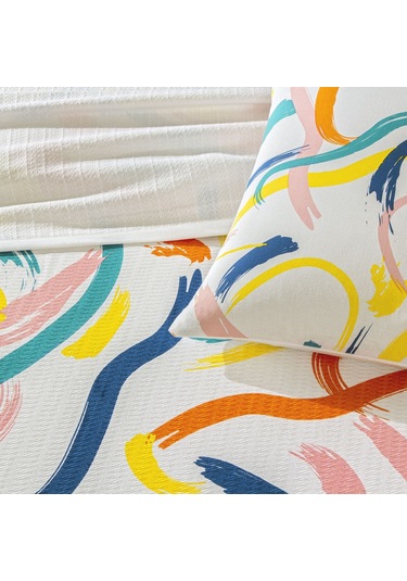 Taç Baskılı Zest Çift Kişilik Pike Takımı Turuncu 000000001000049788 Turuncu