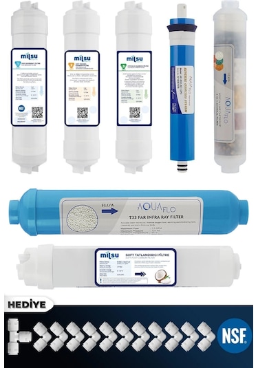 Kapalı Kasa Su Arıtma Cihazı 11'Li Filtresi Membran Seç Set