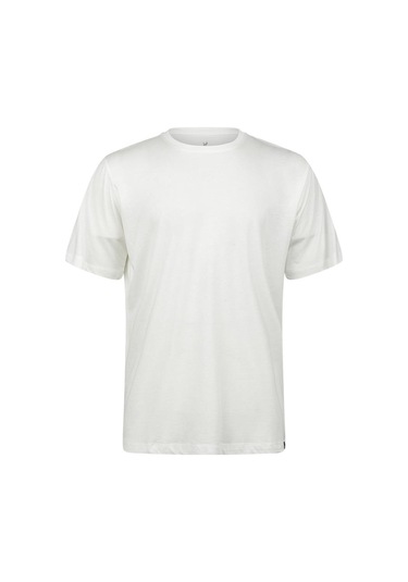 2as Axel Erkek Bisiklet Yaka T-shırt Beyaz