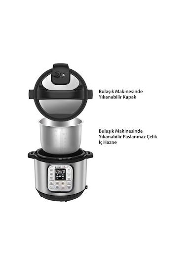Instant Pot Duo Mini 7'si 1 Arada 3 L Basınçlı Çok Amaçlı Pişirici