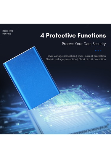 Teltree Mavi 2.5 İnç Sata Metal Taşınabilir Disk, Usb3.0 İle Hızlı Veri Transferi, 160gb Hafıza, İnce Ve Taşınabilir