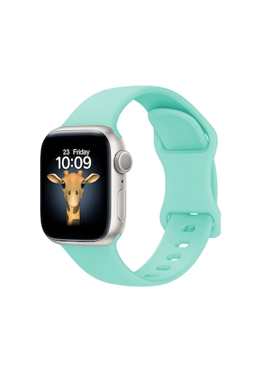 Ariatech Watch 44mm Uyumlu Krd-131 Silikon Kordon Strap Kayış-açık Yeşil