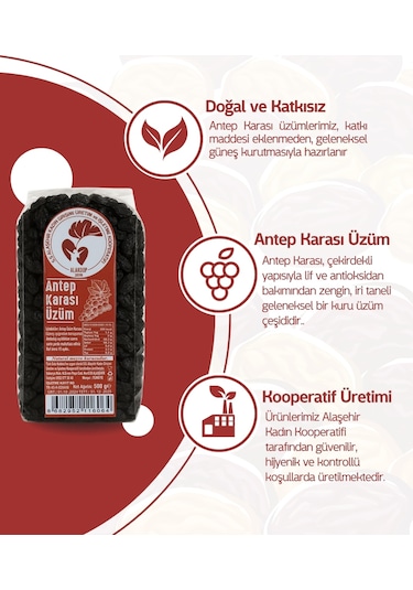 Alaşehir Kadın Kooperatifi Antep Karası 500 G