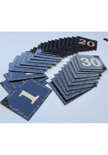 Kapı Numarası 5.5x6.5 Kendinden Yapışkanlı No:1 Den 30’A