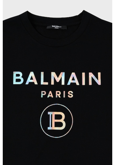 Balmain Çocuk T Shirt 6m8021 Mx030 930mc Siyah