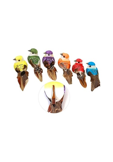 Ebitda 6 Adet Pençeli Kuş Bahçe Ağacı Süs, Hayvan Ve Park İçin Mükemmel