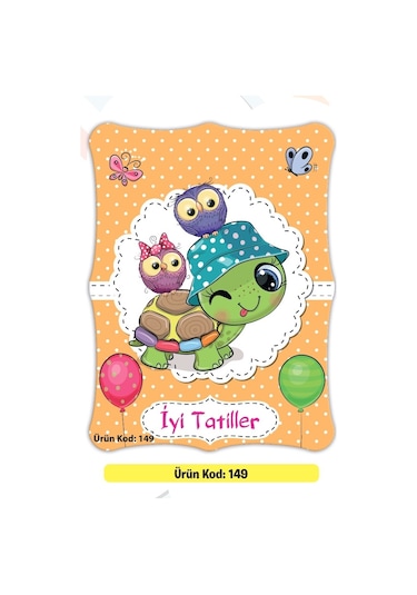 Karne Kabı Kılıfı Okul Öncesi Ürün Kodu:149 20 Adet