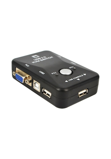 TriLine 2 Port Usb Kvm Switch 2PC Tek Monitör Kontrol