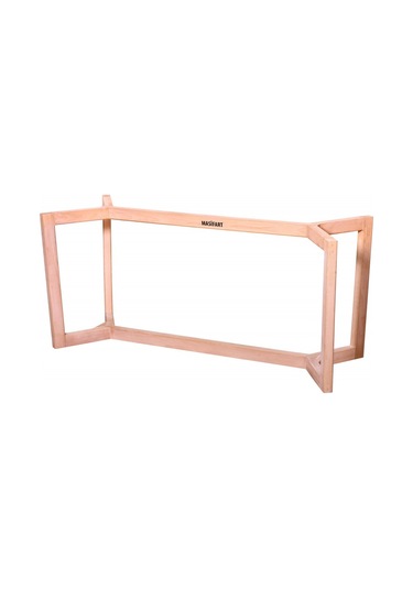 Masifart Bucca İskandinav Ayak Cilasız Ham Ahşap