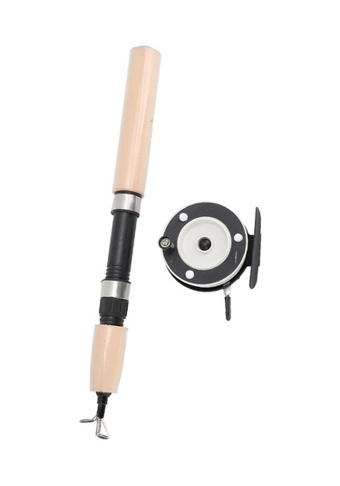 Wezone 75cm Cam Elyaf Buz Balıkçılığı Kamışı Seti, Metal Makara Ve Kaymazsız Eva Sapı İle